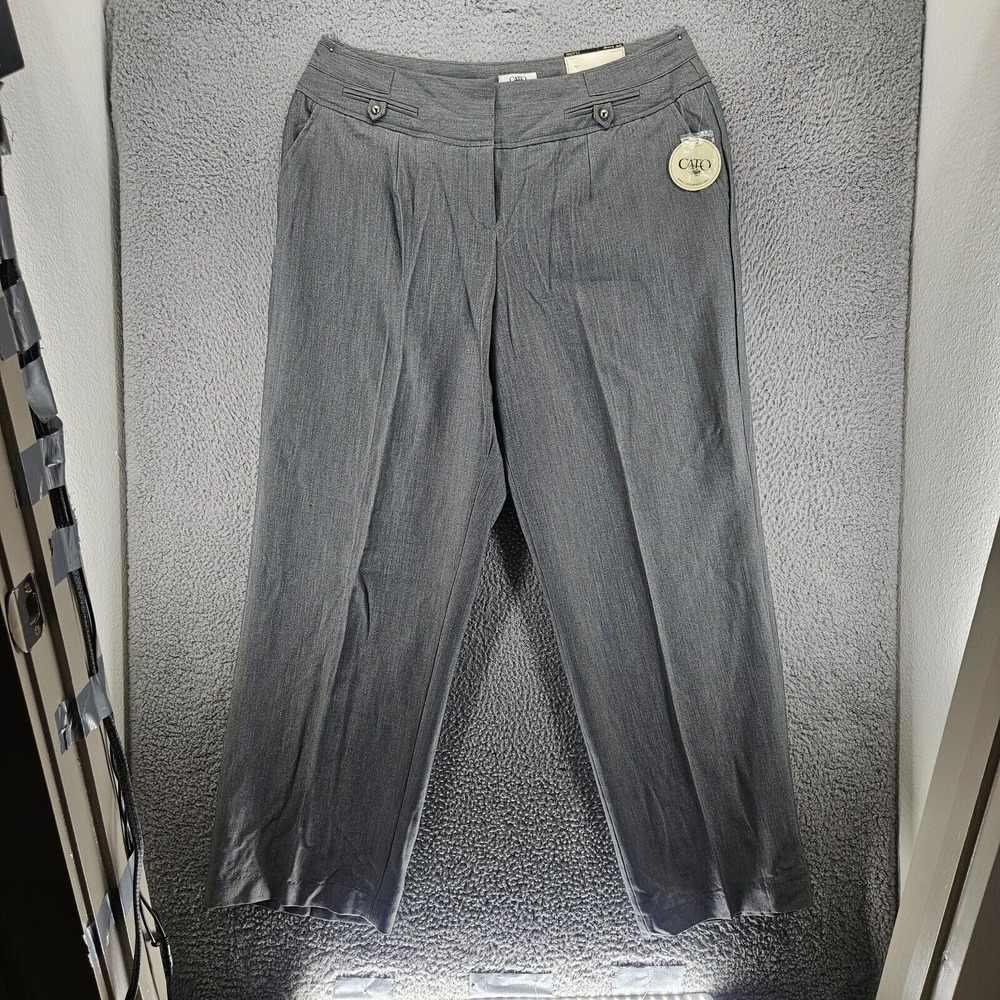 NWT Cato Pants Woemns Size 18 36x33 Classic Straight Leg Gray - NEW